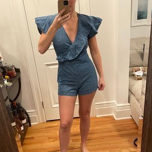 Denim romper size 4